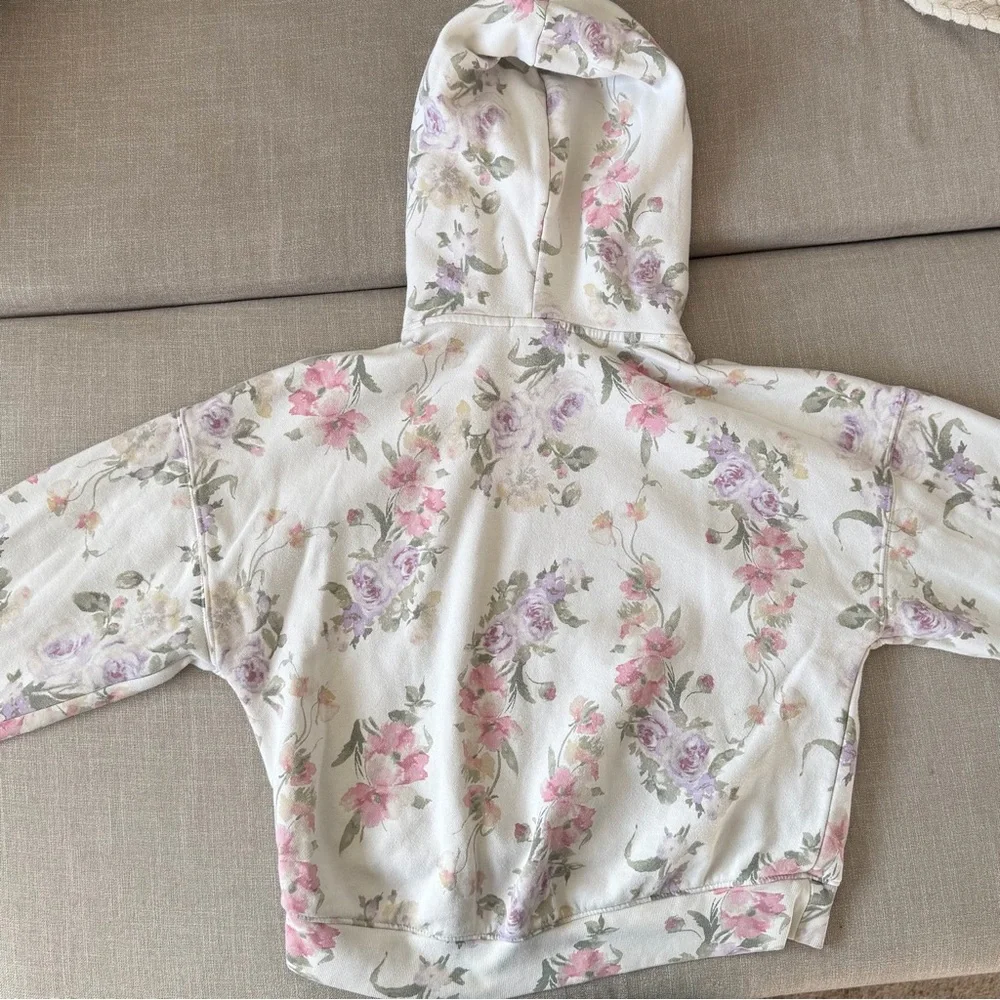 Gap X LoveShackFancy Girls Floral Pullover Hoodie